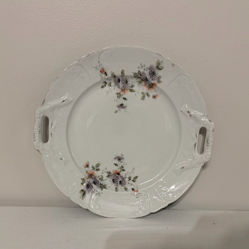 Floral White Porcelain Serving Platter